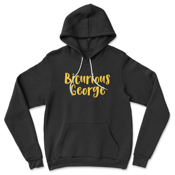 Bicurious George Hoodie in Black color